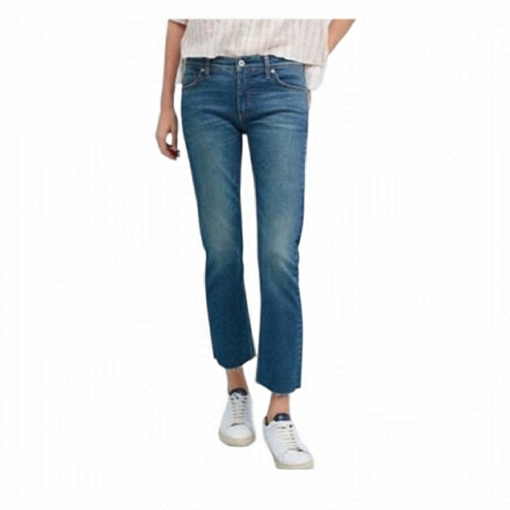 Anthropologie Pilcro and The Letterpress Slim Straight Cropped Jeans - 26